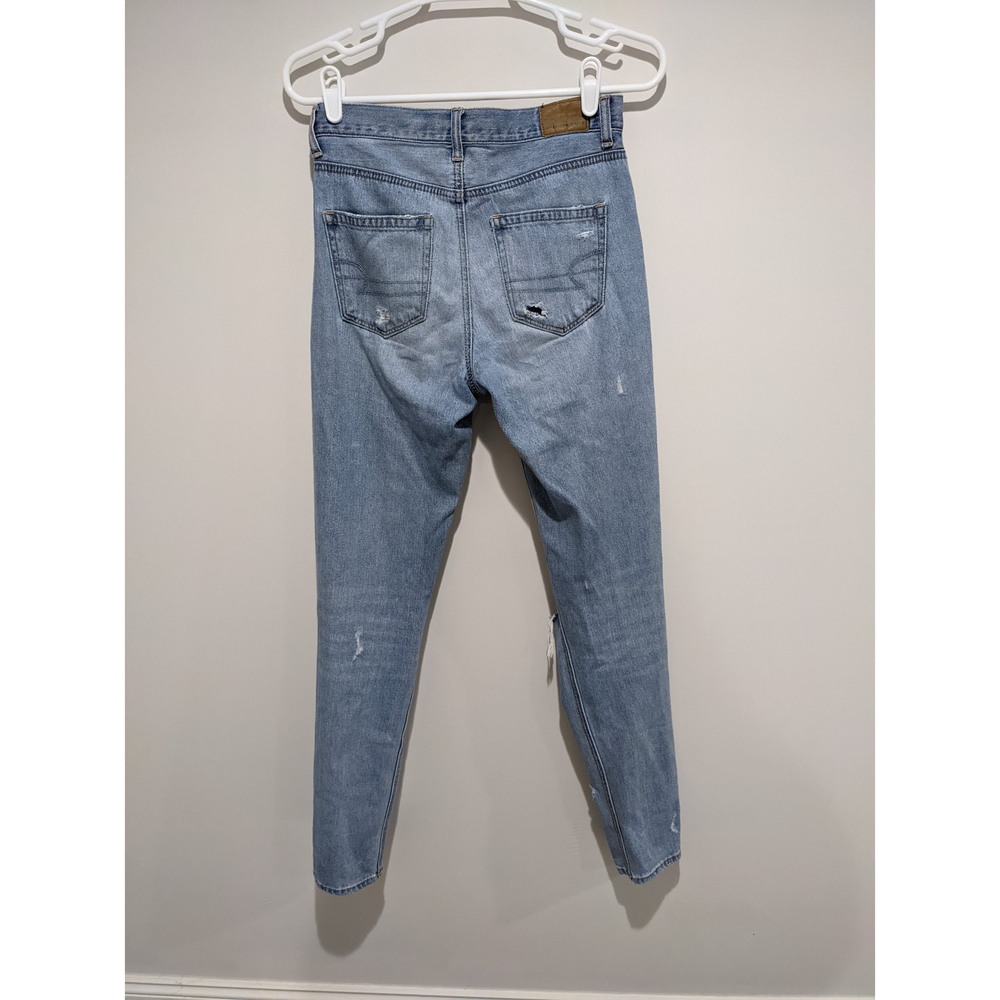 American Eagle Distressed Mom Jeans Size 0 - Picture 3 of 7